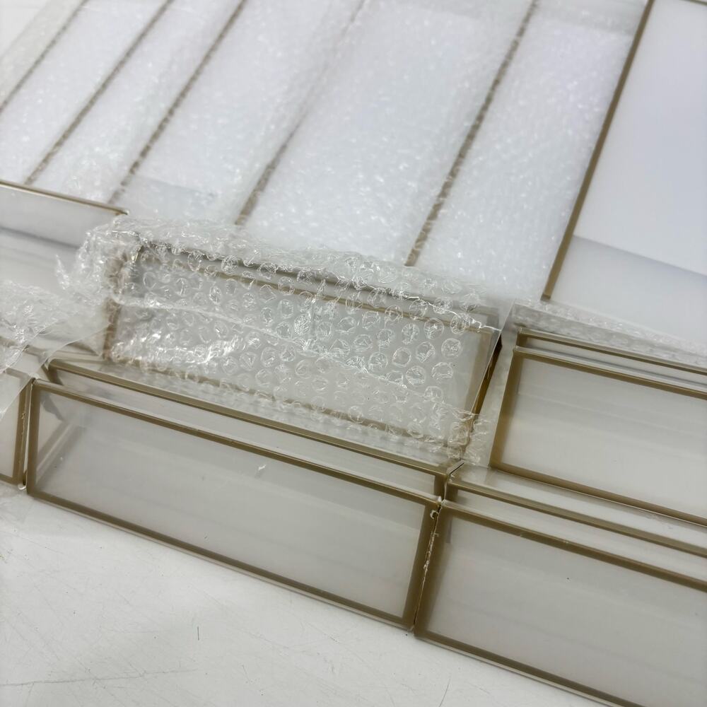Display Acrylic 5x7 Sign Holder Lot of 6 Gold Trim Pictures Wedding - Picture 4 of 13